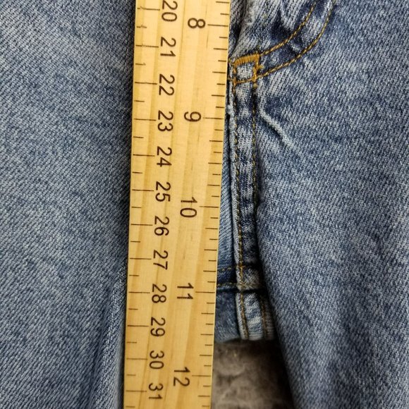 Agolde Jeans Womens 32 Medium Wash Stretch High Rise Button Fly Straight - Picture 6 of 16